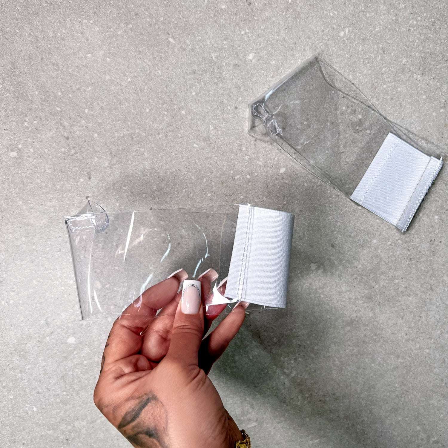 Stiletto Open Toe Shoe Protectors Clear White INCH