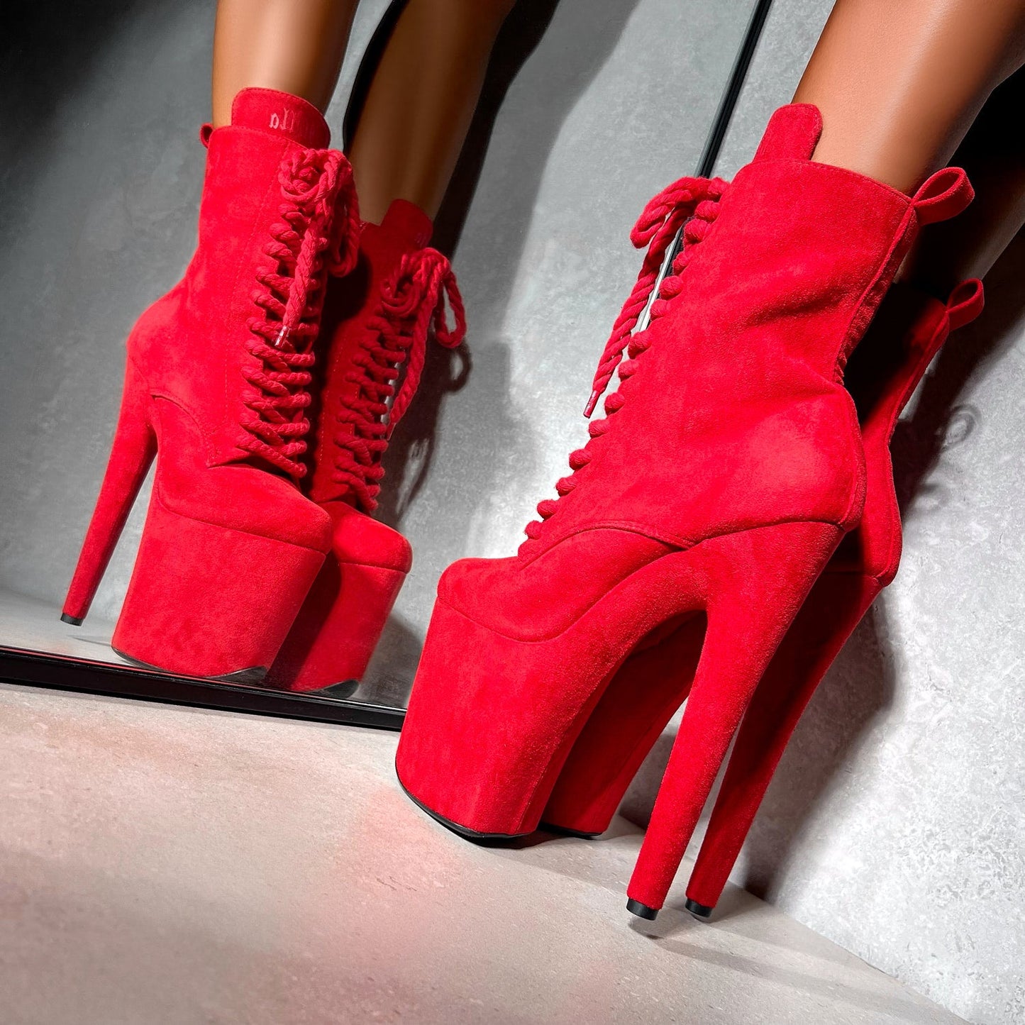 BABYDOLL ROPE - ALL TIED UP - RED - 8INCH