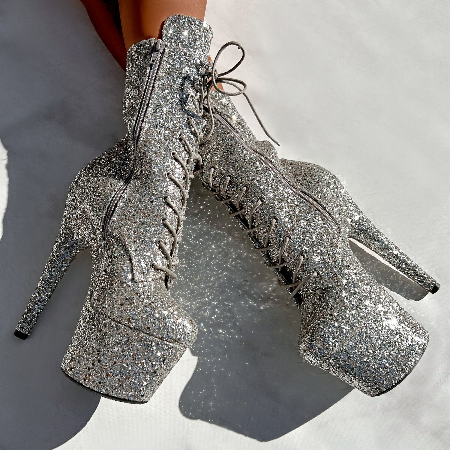 The Glitterati Xtra - Boot - Monroe - 7 INCH – Hella Heels US