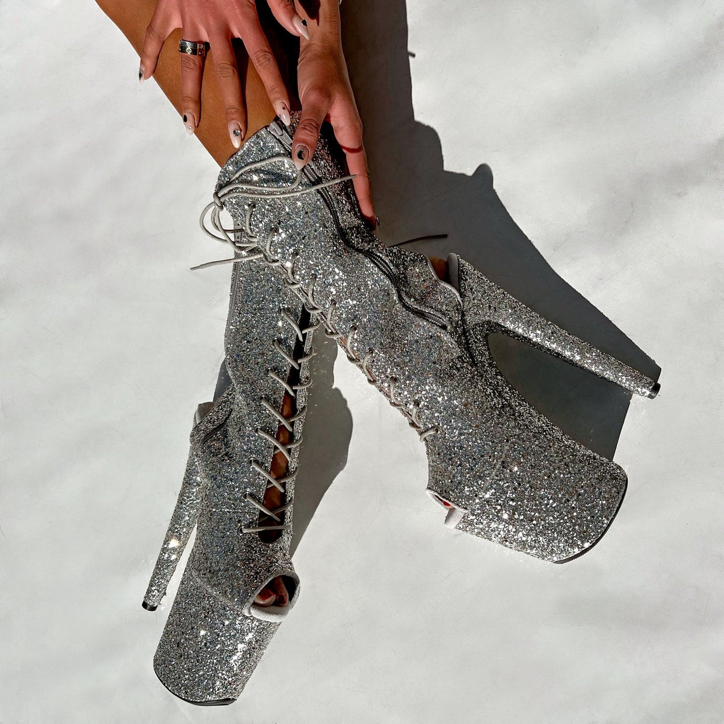 The Glitterati Xtra - OHOT Boot - Monroe - 8INCH - Wide Fit