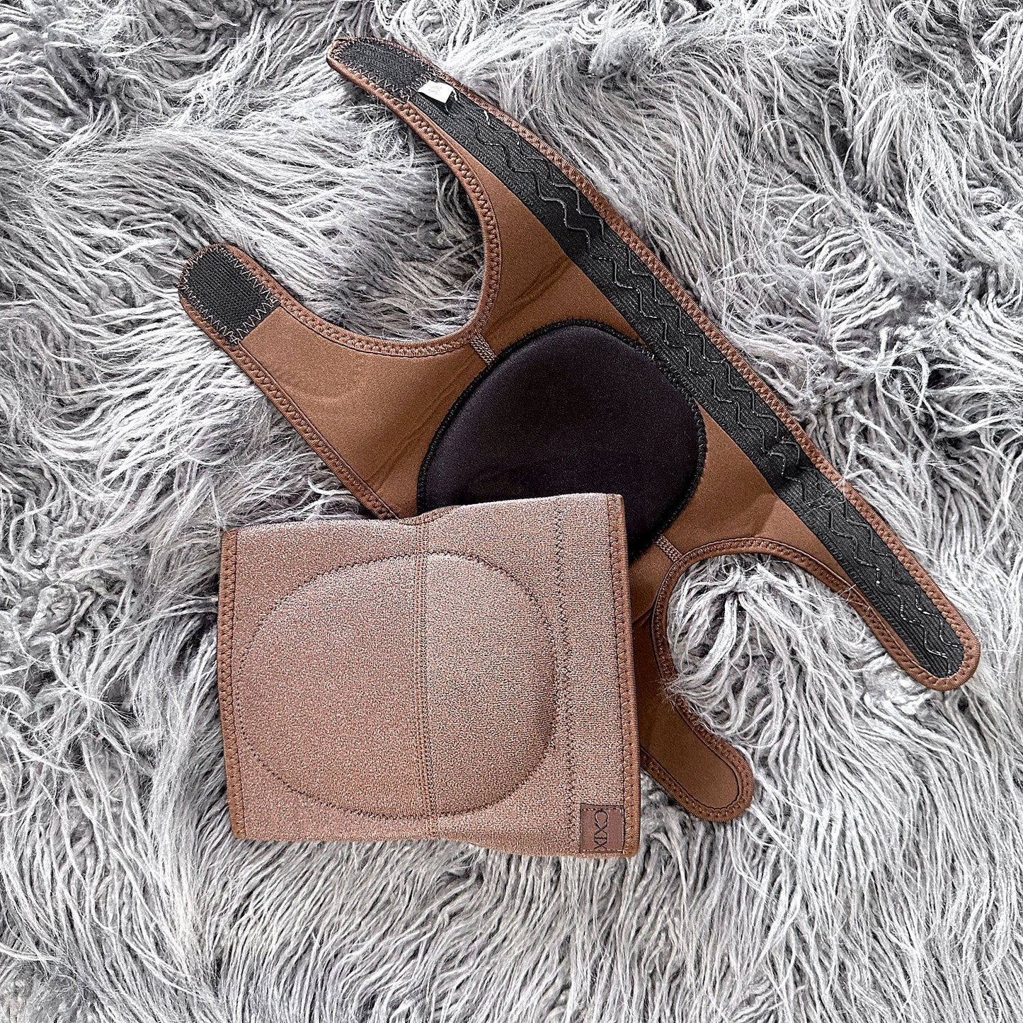 Velcro Knee Pads: Cocoa