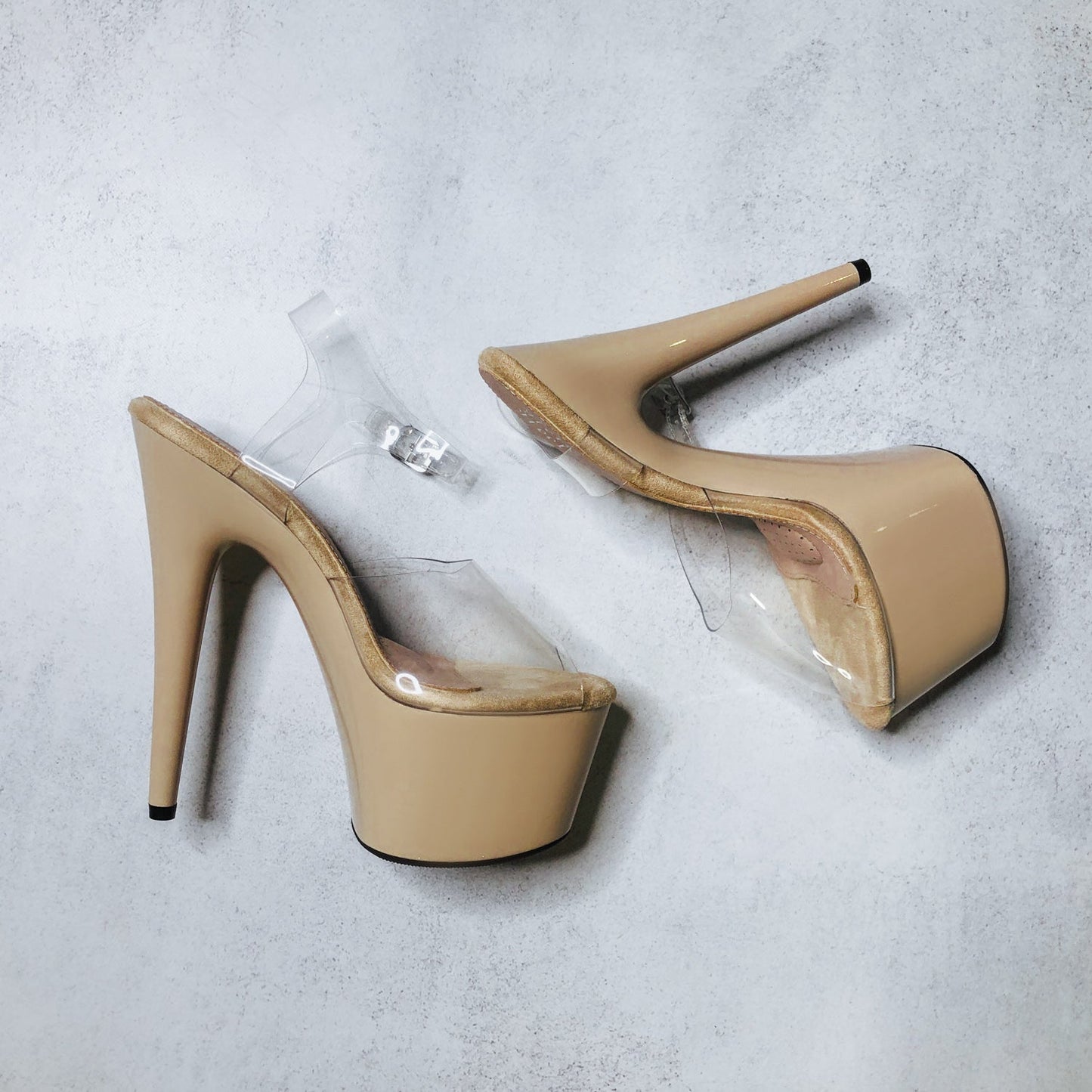 Ashton Classic Stiletto Wide Fit - Gloss - 7 INCH, stripper shoe, stripper heel, pole heel, not a pleaser, platform, dancer, pole dance, floor work