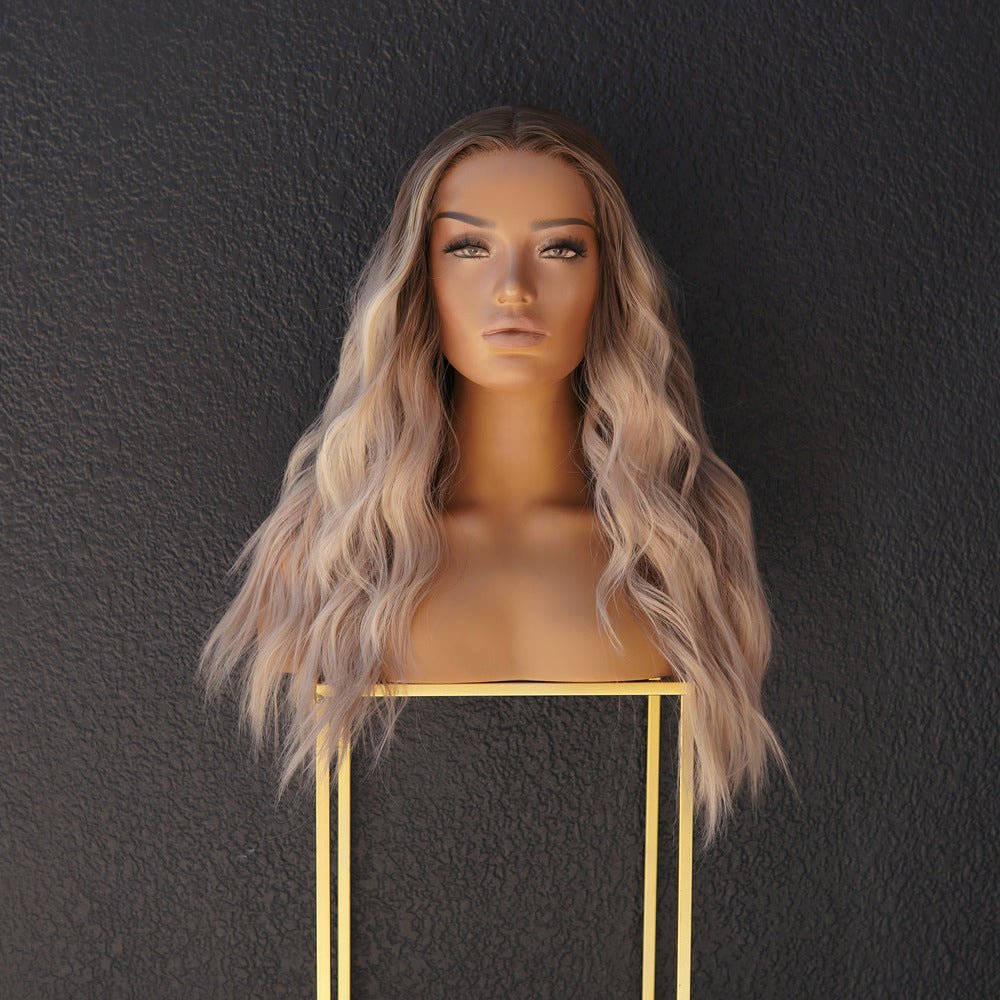 22” factory BROWN BLONDE OMBRE LACE FRONT WIG