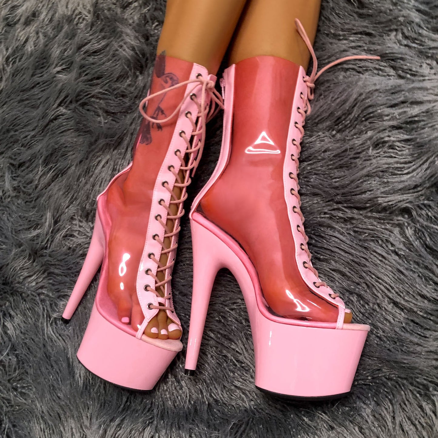 BabyGirl - 7 INCH, stripper shoe, stripper heel, pole heel, not a pleaser, platform, dancer, pole dance, floor work