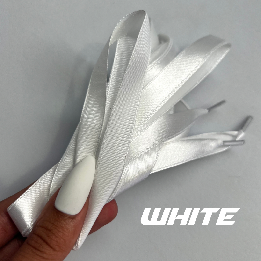 Silver top ribbon laces