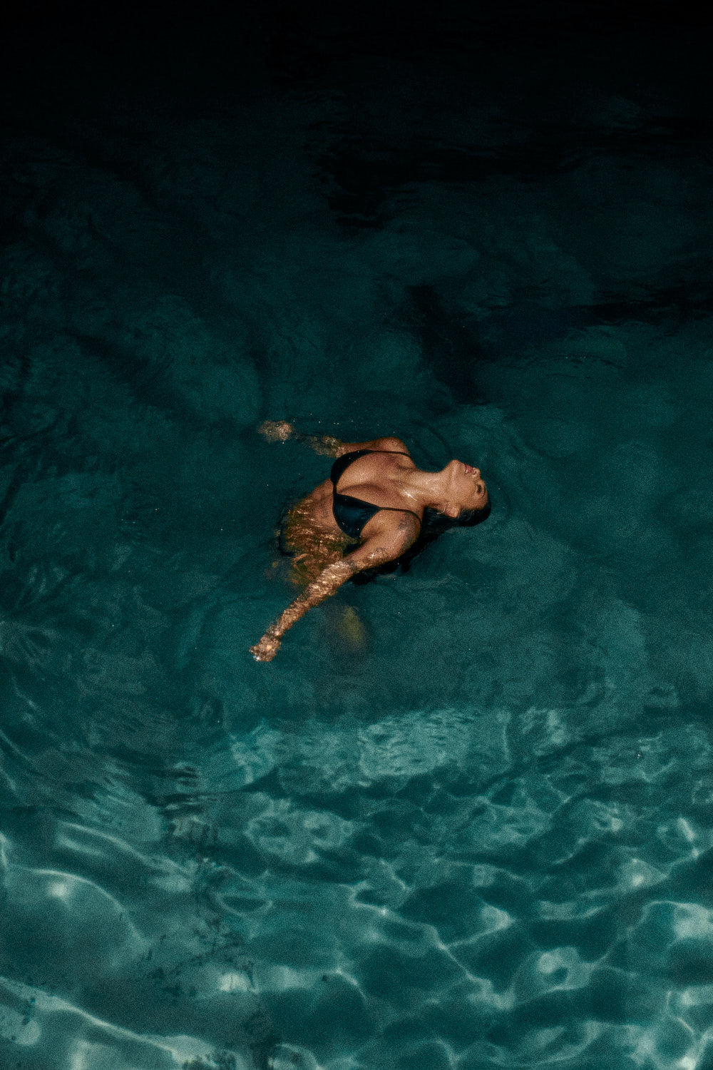 HOAH Bikini Clasp Release Top - Sparkle Black