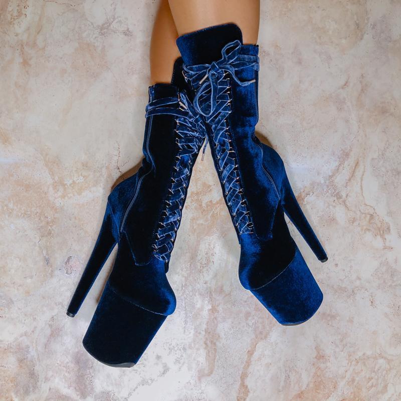 BabyDoll Velvet Old Money - 8 INCH – Hella Heels US