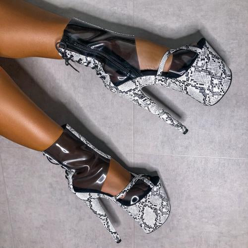 Killer Kingsnake Hybrid - 8 INCH, stripper shoe, stripper heel, pole heel, not a pleaser, platform, dancer, pole dance, floor work