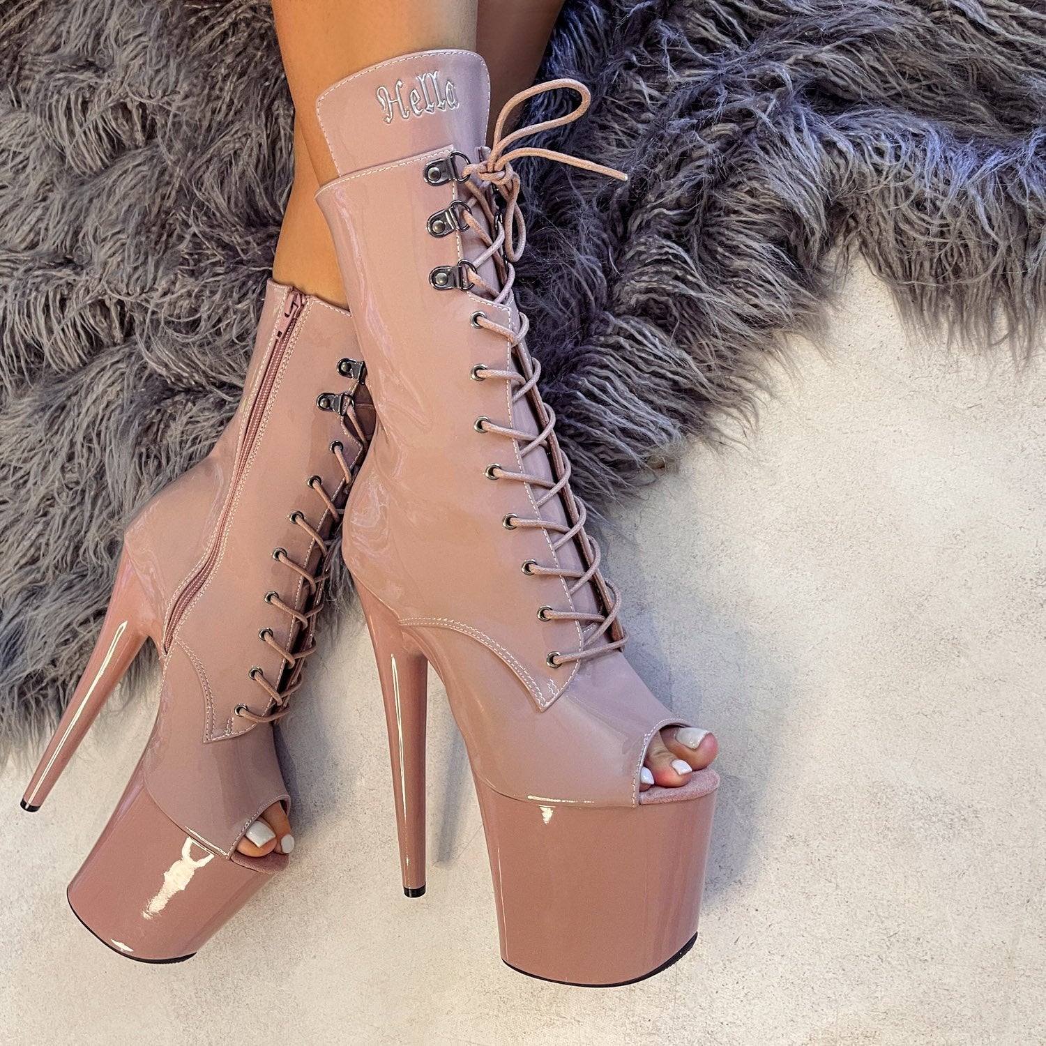LipKit Open Toe Boot Boujee INCH - Main Image