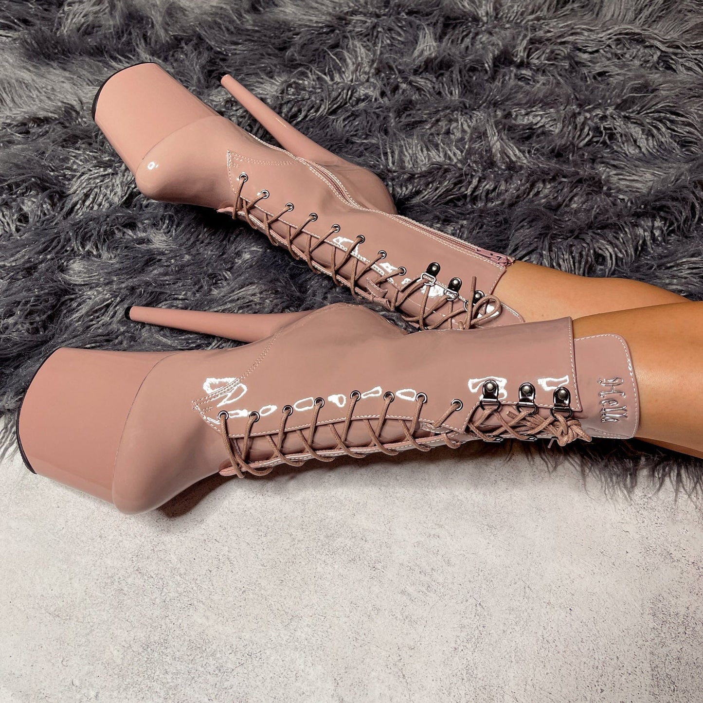 LipKit Boot Wide Fit - Boujee - 8 INCH, stripper shoe, stripper heel, pole heel, not a pleaser, platform, dancer, pole dance, floor work