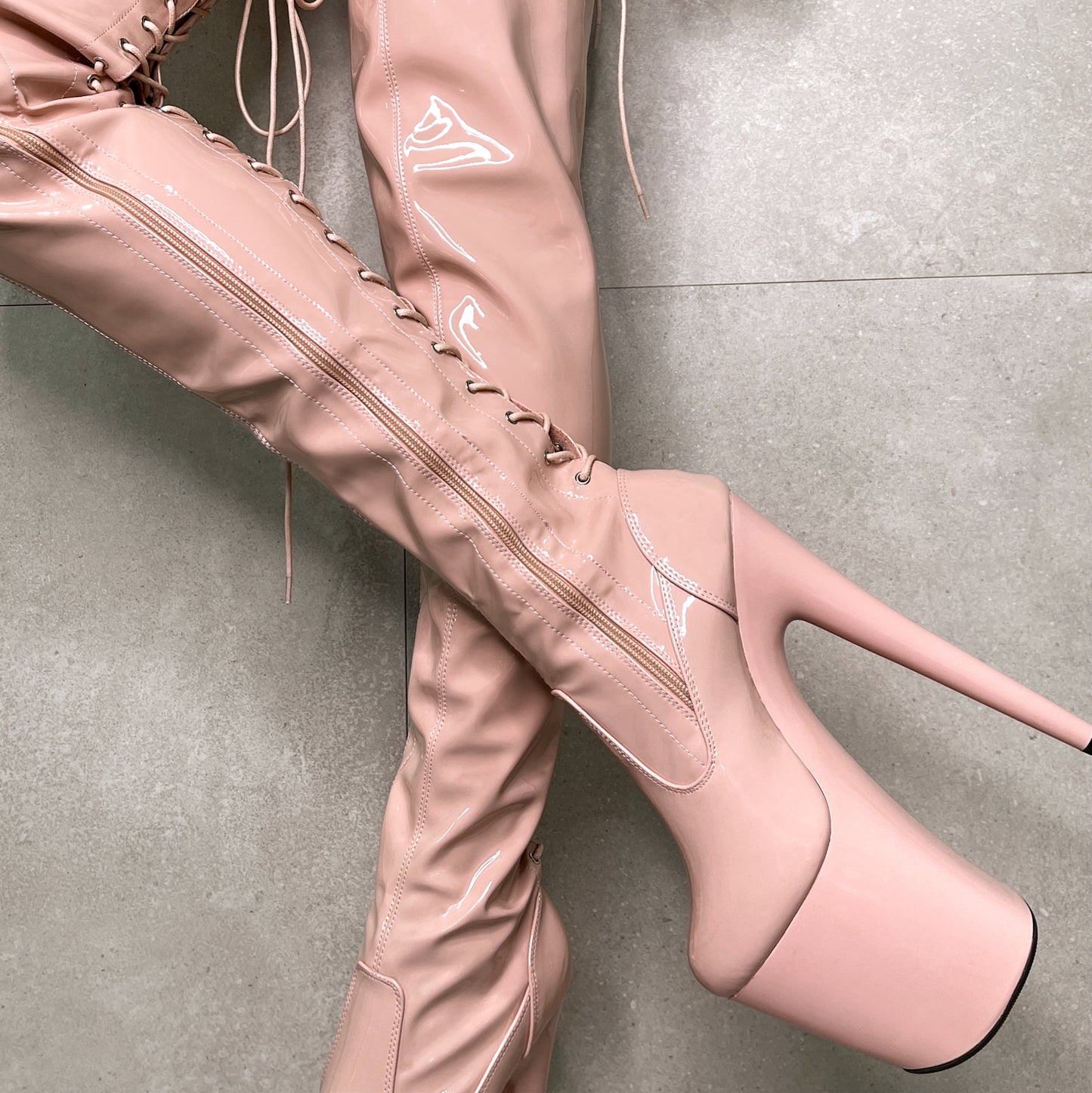 LipKit Thigh High - Dream On - 8 INCH, stripper shoe, stripper heel, pole heel, not a pleaser, platform, dancer, pole dance, floor work