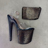 Stiletto / Open Toe Shoe Protector - Khaleesi Teal - 8 INCH