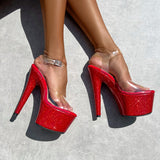 The Glitterati Classic Stiletto - Kansass - 7 INCH