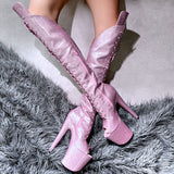 Sugarbaby Open Toe Over Knee Boot - 8 INCH - Old Style - Check description