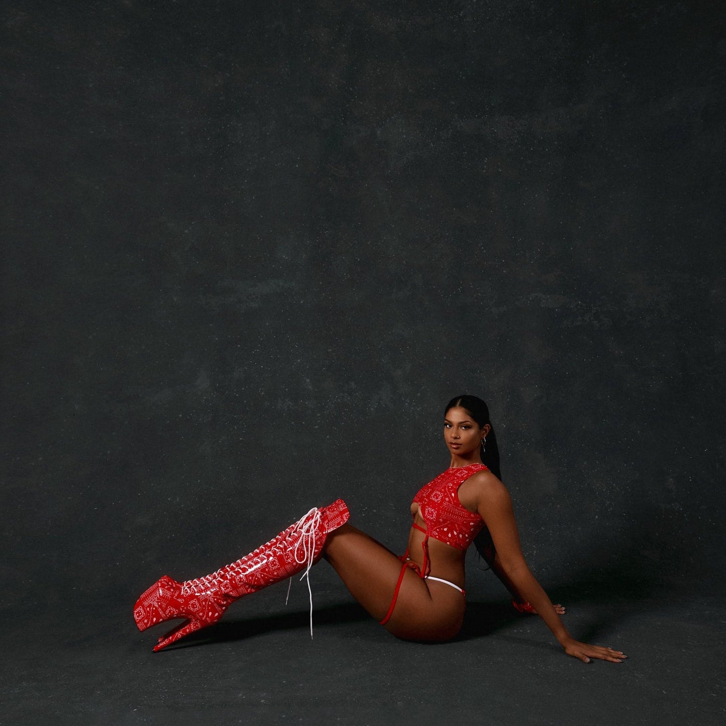 Buckle Up Garter Top - Drop it Like its THOT - Red