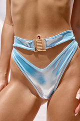 Metallic Light Blue - HOAH Bermuda Bottoms