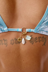 Metallic Light Blue - HOAH Bikini Top