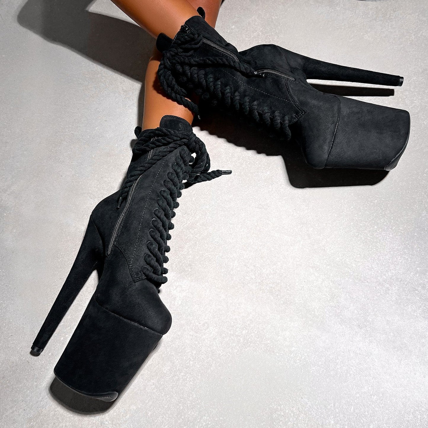 BABYDOLL ROPE - ALL TIED UP - BLACK - 8INCH