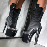Blaq Kicks Open Toe - 8 INCH