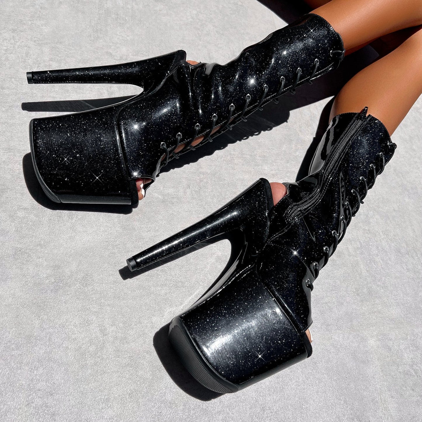 The Glitterati - OHOT Boot - Sin City - 8INCH