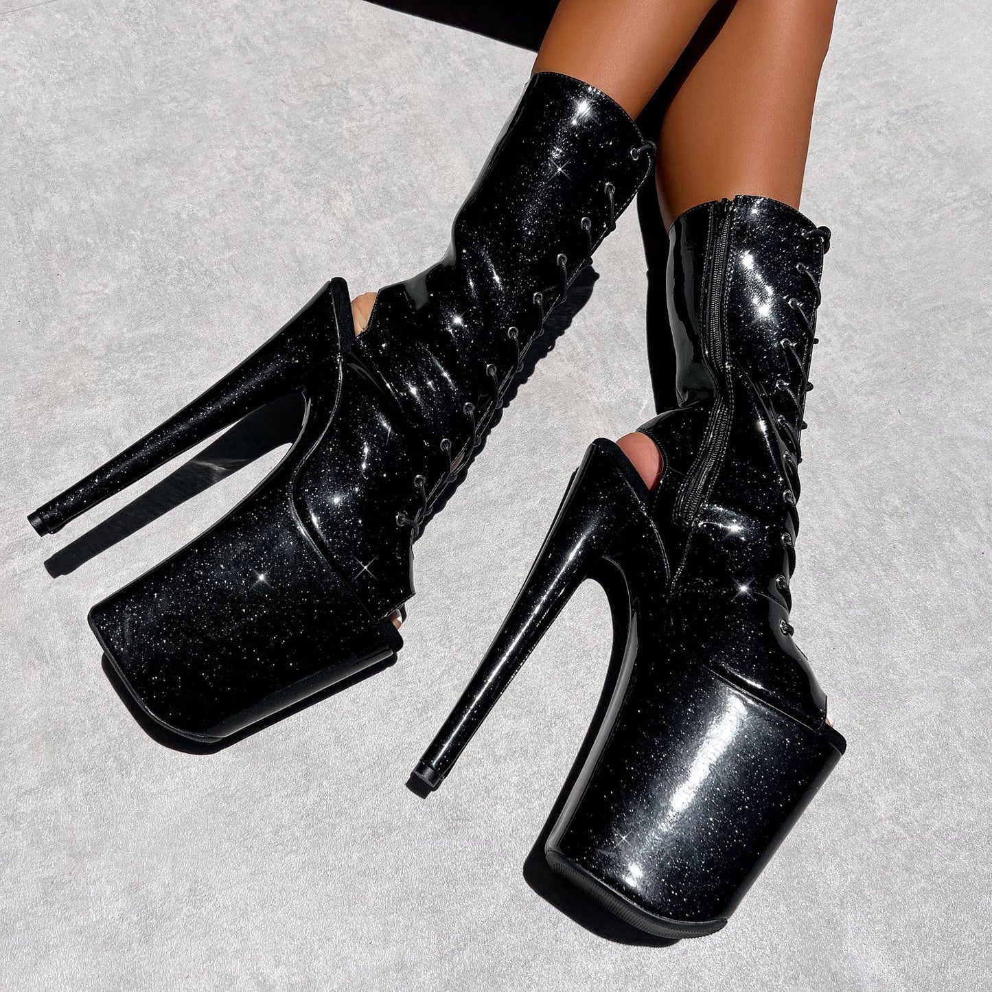 The Glitterati - OHOT Boot - Sin City - 8INCH