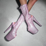 The Glitterati - OHOT Boot - Sugarbaby - 8INCH