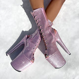The Glitterati - OHOT Boot - Sugarbaby - 8INCH