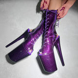 The Glitterati - OHOT Boot - Purple Rain - 9INCH