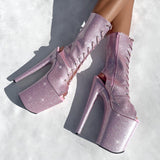The Glitterati - OHOT Boot - Sugarbaby - 9INCH