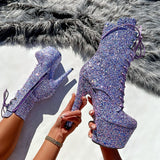 The Glitterati Xtra - Boot - Confetti -7INCH