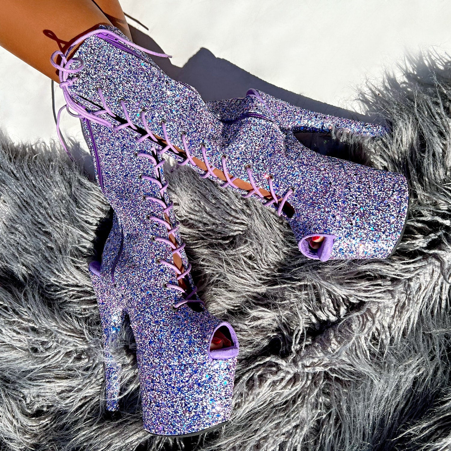 The Glitterati Xtra - OHOT Boot - Confetti - 7INCH