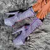 The Glitterati Xtra - OHOT Boot - Confetti - 8INCH