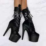 HellGirl Black/Glow Front Lace - 7 INCH