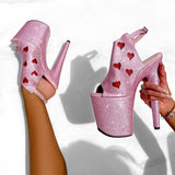 CUPID'S CHOKEHOLD - SHIELD STILETTO - 8INCH