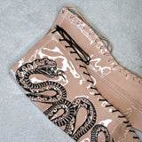 VIPER Boot Tan with Black Thicc Thigh High - 7INCH, stripper shoe, stripper heel, pole heel, not a pleaser, platform, dancer, pole dance, floor work