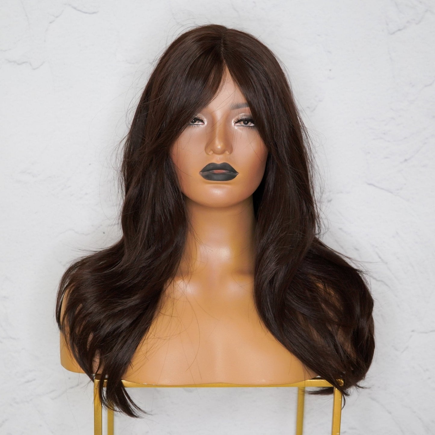 CANDICE Dark Brown Lace Front Wig - Milk & Honey