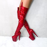 The Glitterati Thigh High - Kansass - 8 INCH