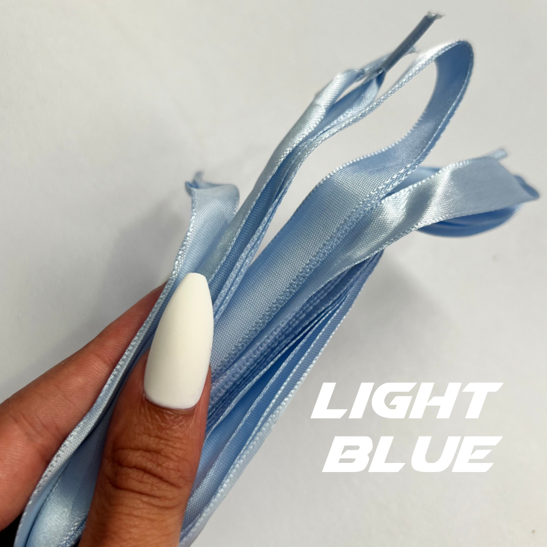 Silver shop ribbon laces