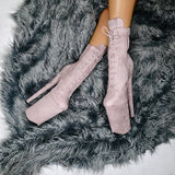 BabyDoll Lilac Mink - 9 INCH, stripper shoe, stripper heel, pole heel, not a pleaser, platform, dancer, pole dance, floor work