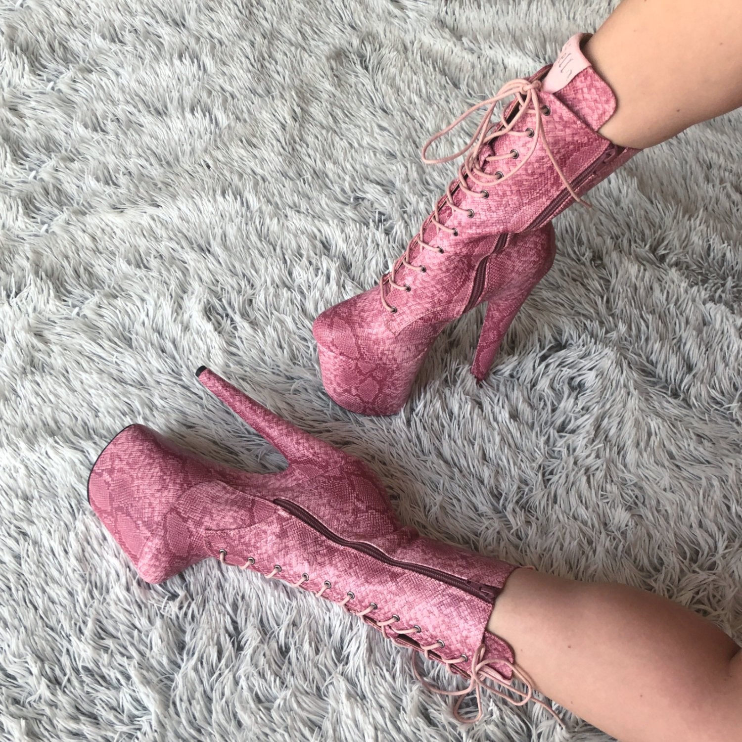 CANDY COBRA Boot - 8 INCH – Hella Heels US