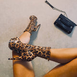 Empire Kicks Corset - Leopard - 6 INCH, stripper shoe, stripper heel, pole heel, not a pleaser, platform, dancer, pole dance, floor work