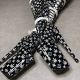 Branded Thigh High - Black - 9 INCH, stripper shoe, stripper heel, pole heel, not a pleaser, platform, dancer, pole dance, floor work