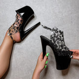 Make it Reign - Black - 8 INCH, stripper shoe, stripper heel, pole heel, not a pleaser, platform, dancer, pole dance, floor work