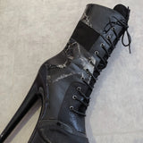 Empire Kicks Sneaker Black Marble - 7 INCH, stripper shoe, stripper heel, pole heel, not a pleaser, platform, dancer, pole dance, floor work