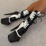 Empire Kicks Sneaker White Marble - 8 INCH, stripper shoe, stripper heel, pole heel, not a pleaser, platform, dancer, pole dance, floor work