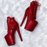 The Glitterati Ankle Boot - Kansass - 8 INCH, stripper shoe, stripper heel, pole heel, not a pleaser, platform, dancer, pole dance, floor work