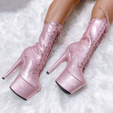 The Glitterati Boot - Sugarbaby - 7 INCH, stripper shoe, stripper heel, pole heel, not a pleaser, platform, dancer, pole dance, floor work