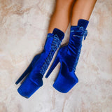 Babydoll Velvet King Pin - 8 INCH, stripper shoe, stripper heel, pole heel, not a pleaser, platform, dancer, pole dance, floor work