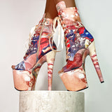Holier Than Thou Open Toe - 8 INCH, stripper shoe, stripper heel, pole heel, not a pleaser, platform, dancer, pole dance, floor work