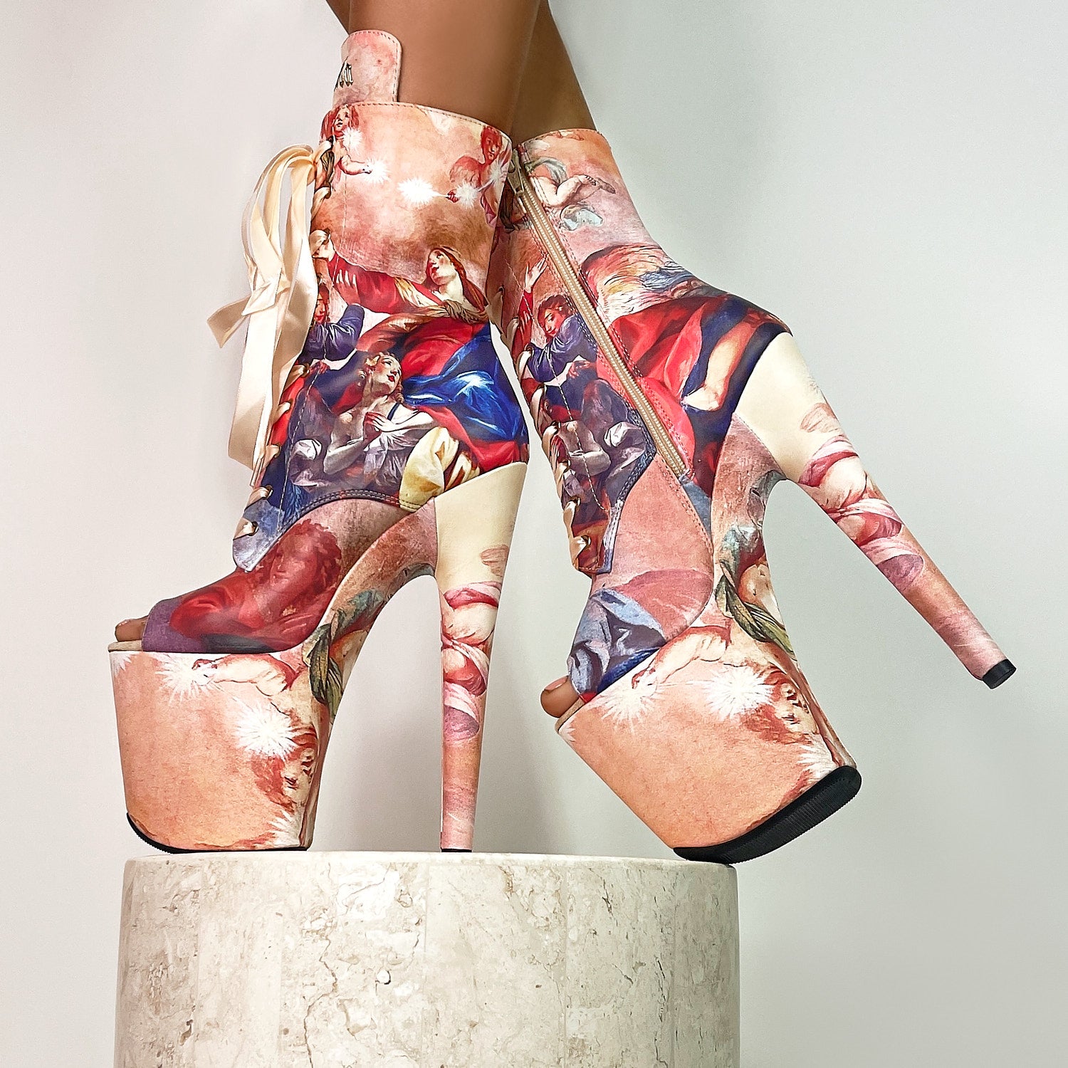 Holier Than Thou Open Toe - 8 INCH, stripper shoe, stripper heel, pole heel, not a pleaser, platform, dancer, pole dance, floor work